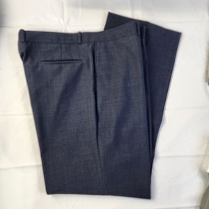 NWOT Vintage Farah Dress Pants Men's 36x30 Blue Flat Front